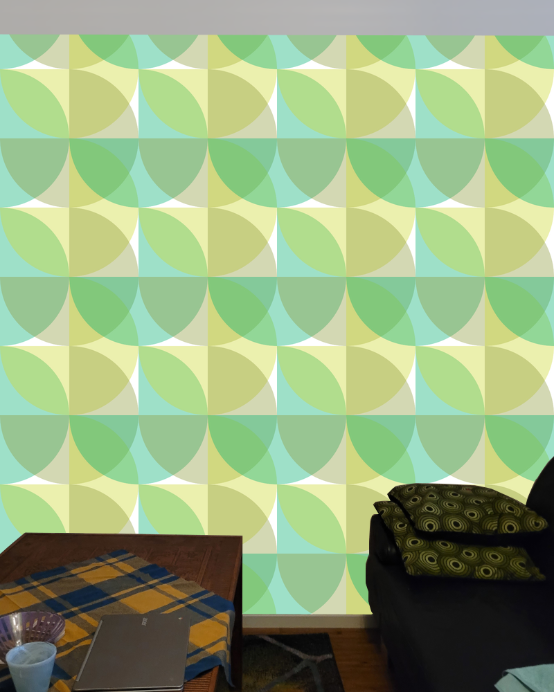Circle quadrant pattern