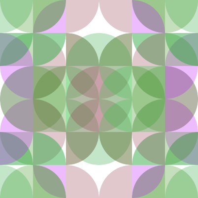 Circle quadrant pattern No. 2.