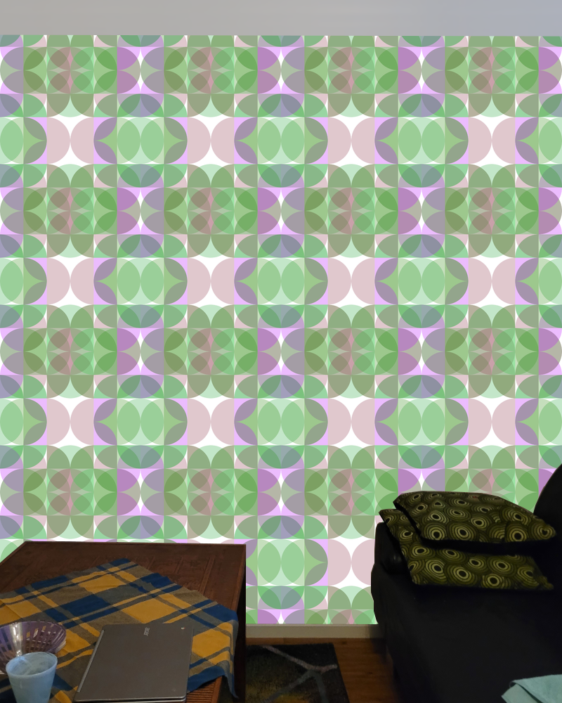 Circle quadrant pattern