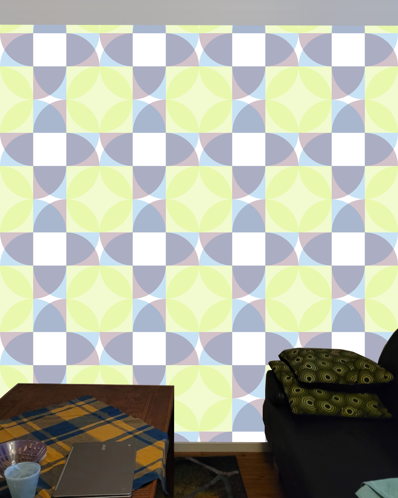 Circle quadrant pattern