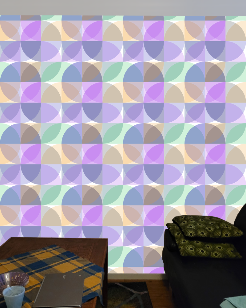 Circle quadrant pattern