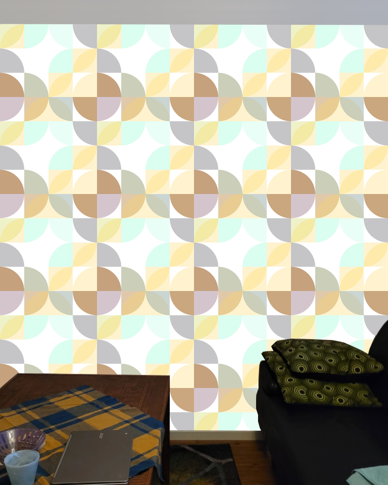 Circle quadrant pattern