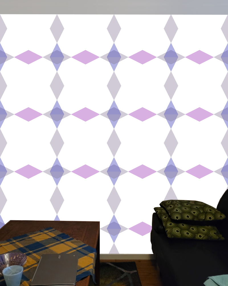 Small diamond quadrant pattern