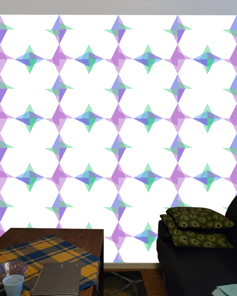 Small diamond quadrant pattern