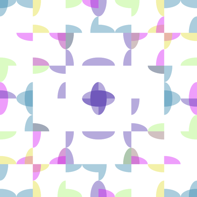 small oval quadrant pattern No. 3.