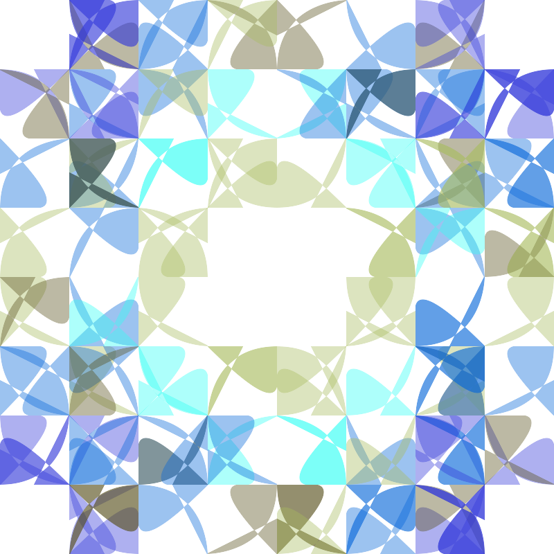 symmetrical bends I pattern image